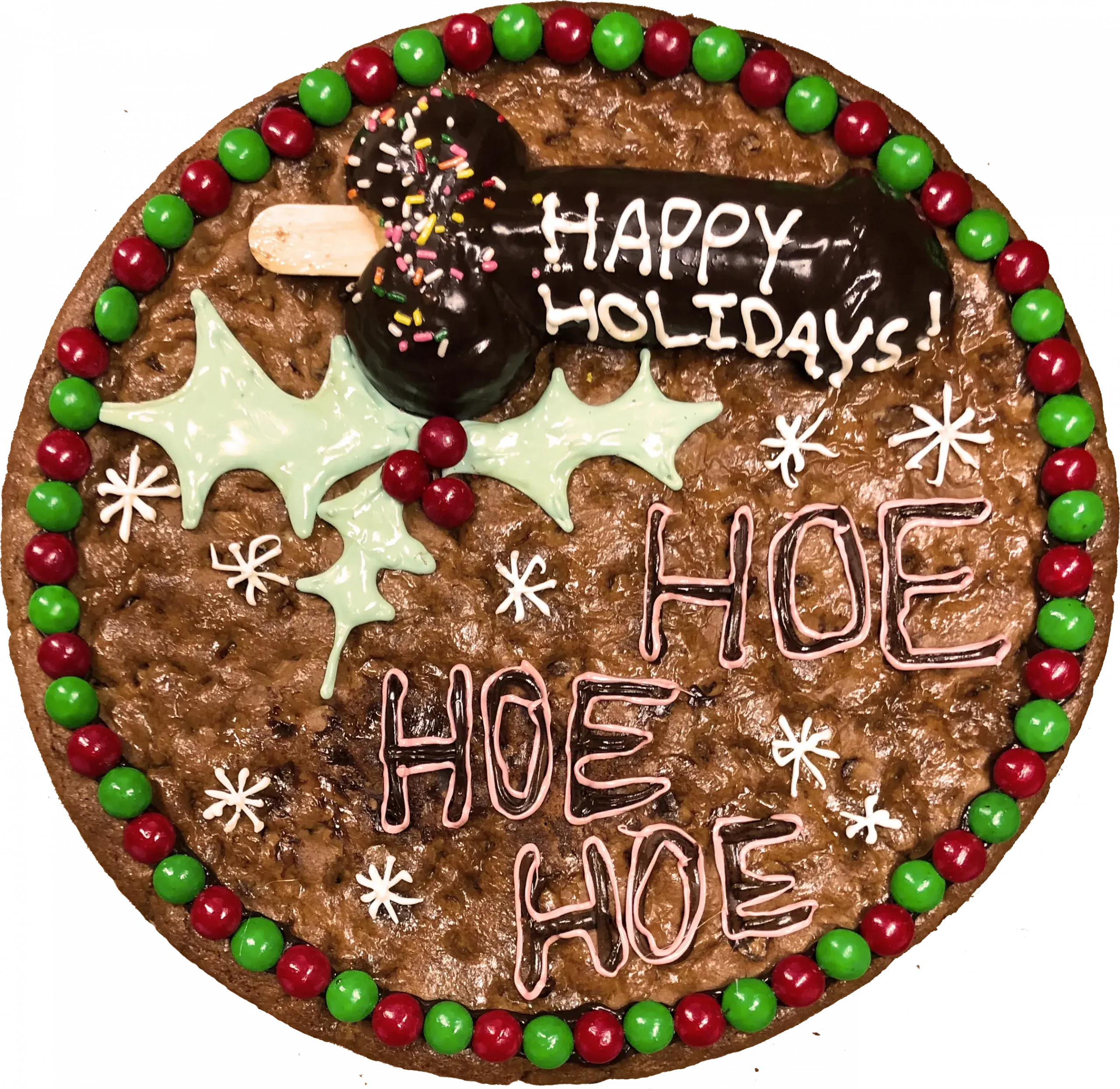 Holiday Cookie Cake with Topper