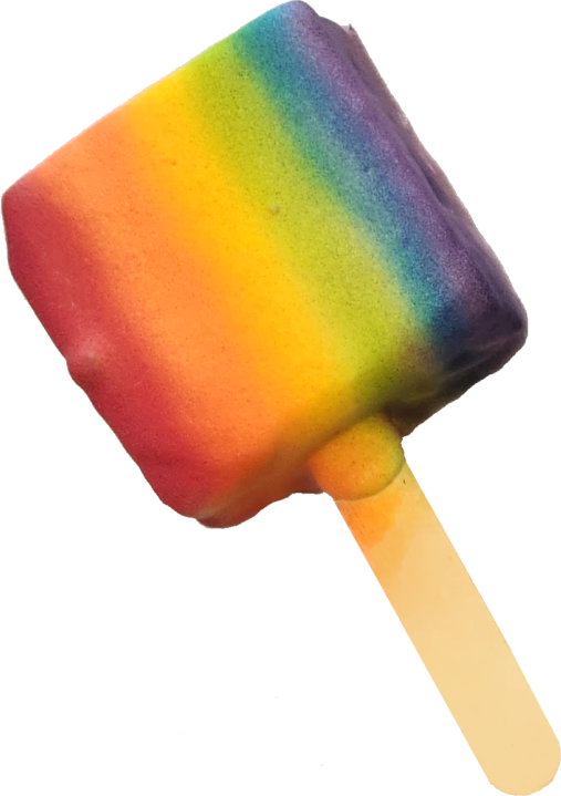 Chocolate Dipped Pride Brownie