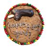 Cookie cake with penis topper