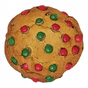 Pokie Cookie with holiday colors