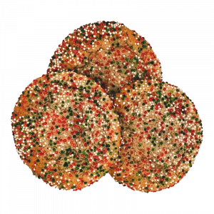 Holiday Sugar Cookies with decorative sprinkles