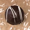 Chocolate dipped coconut macaroon cookie