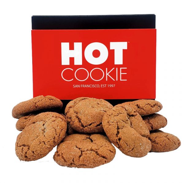 Ginger Snap Gift Box - A dozen vegan ginger snap mini cookies