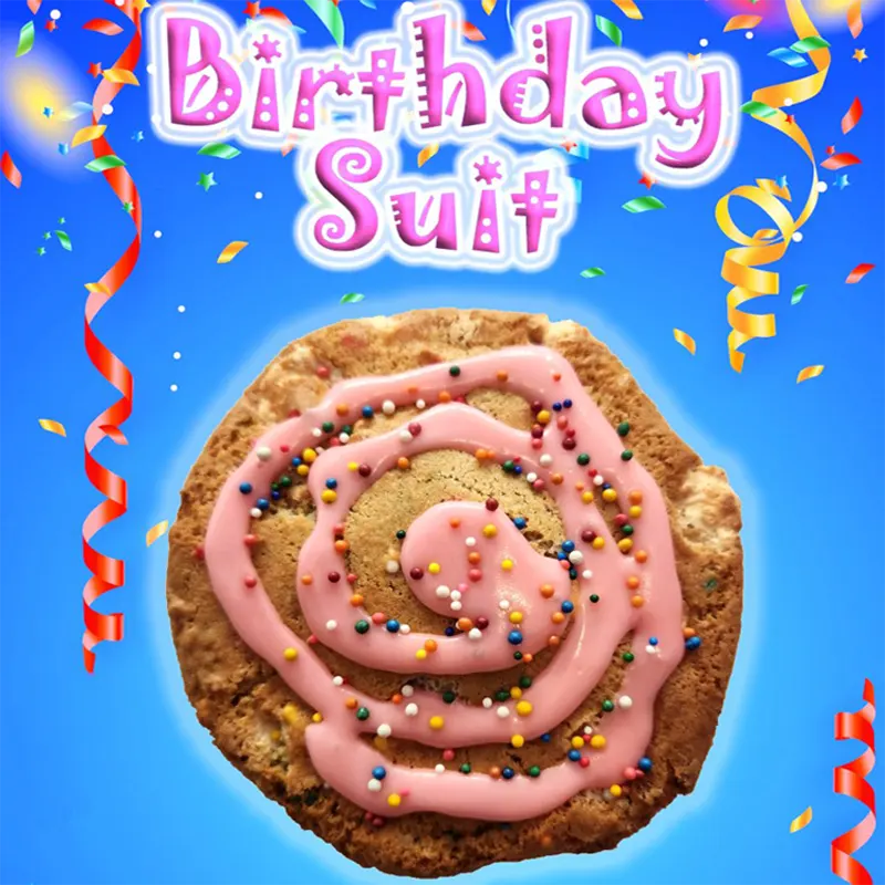 Check Out Our Birthday Suit Hot Cookie